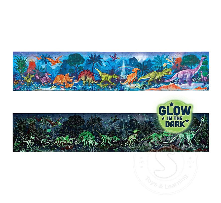 Hape Dinosaur Glow in the Dark Puzzle 200pcs