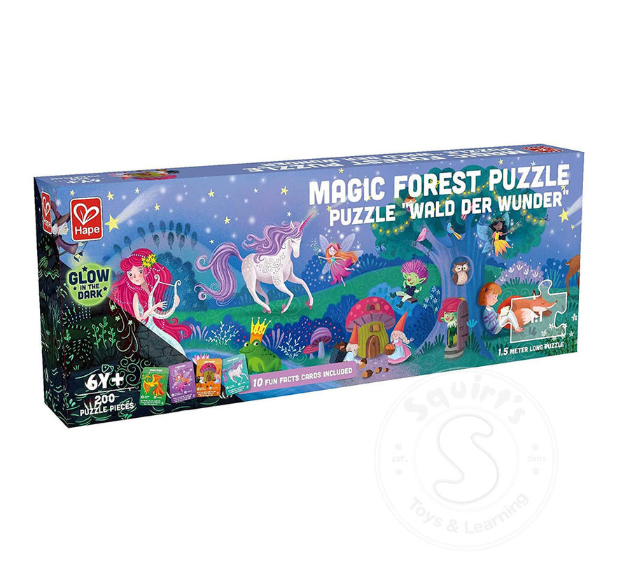 Hape Magic Forest Glow in the Dark Puzzle 200pcs