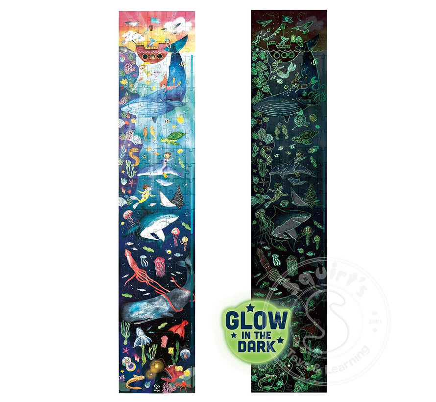 Hape Ocean Life Glow in the Dark Puzzle 200pcs