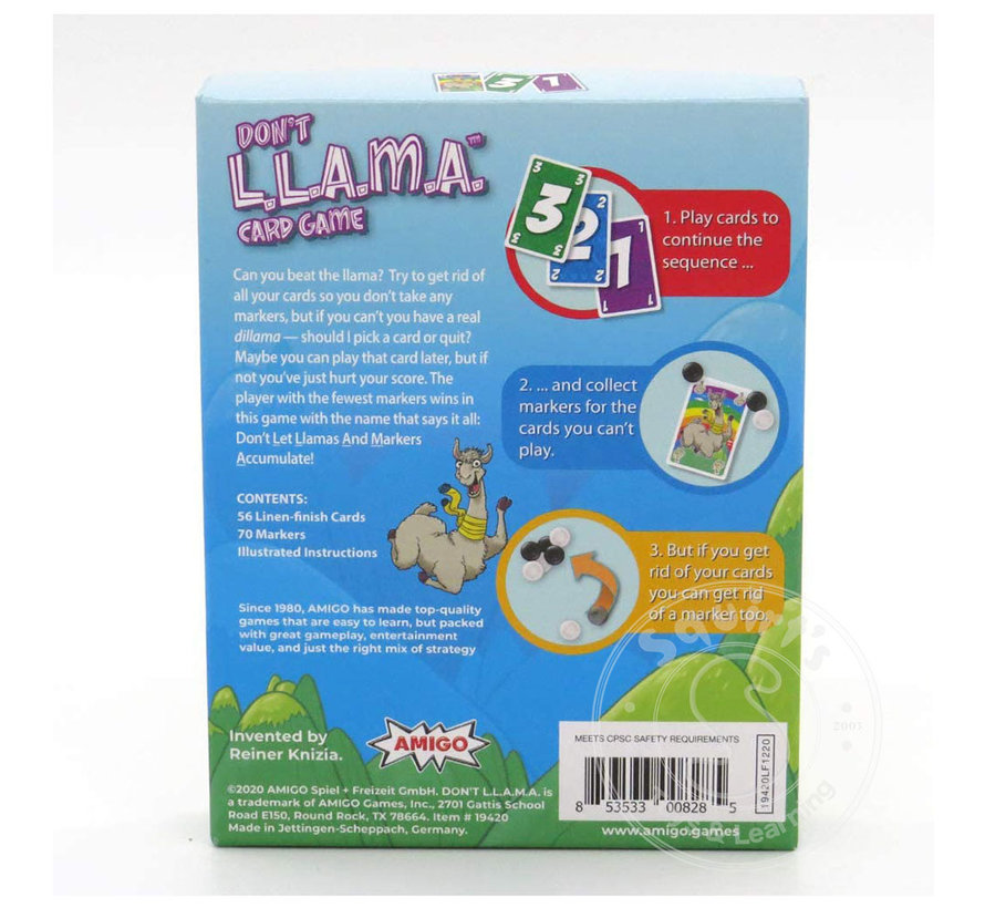 Don't L.L.A.M.A (LLAMA) Card Game