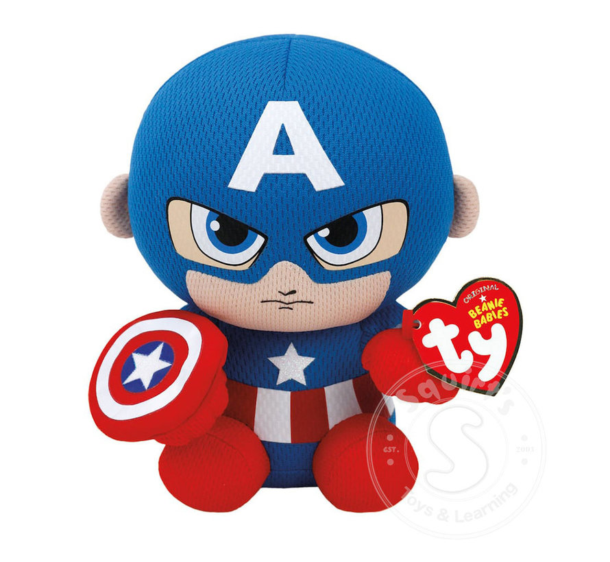 TY Beanie Babies Marvel Captain America 8” Reg