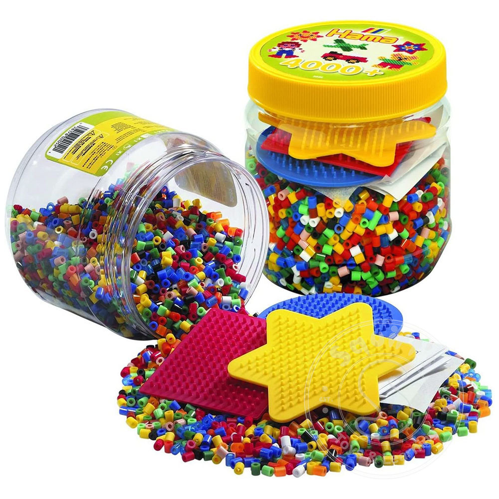 Hama 4000 Beads And Peg Board In Tub Squirts Toys And Learning Co 3957