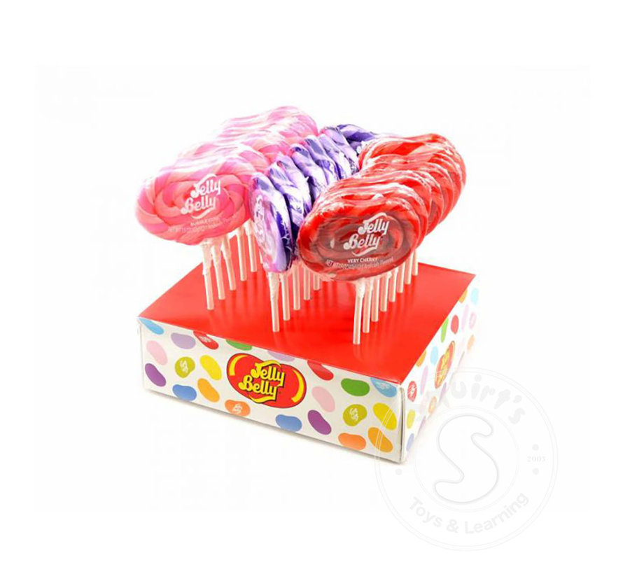 Jelly Belly Lollipop 42g Assortment: Bubble Gum, Grape, Very Cherry