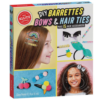 Klutz Klutz DIY Barrettes, Bows & Hair Ties