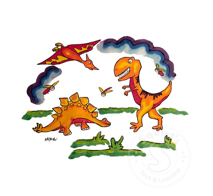Pillow Case Painting Kit - Dinos