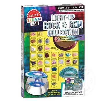 Klutz Klutz Steam Lab: Light Up Rocks & Gems Collection