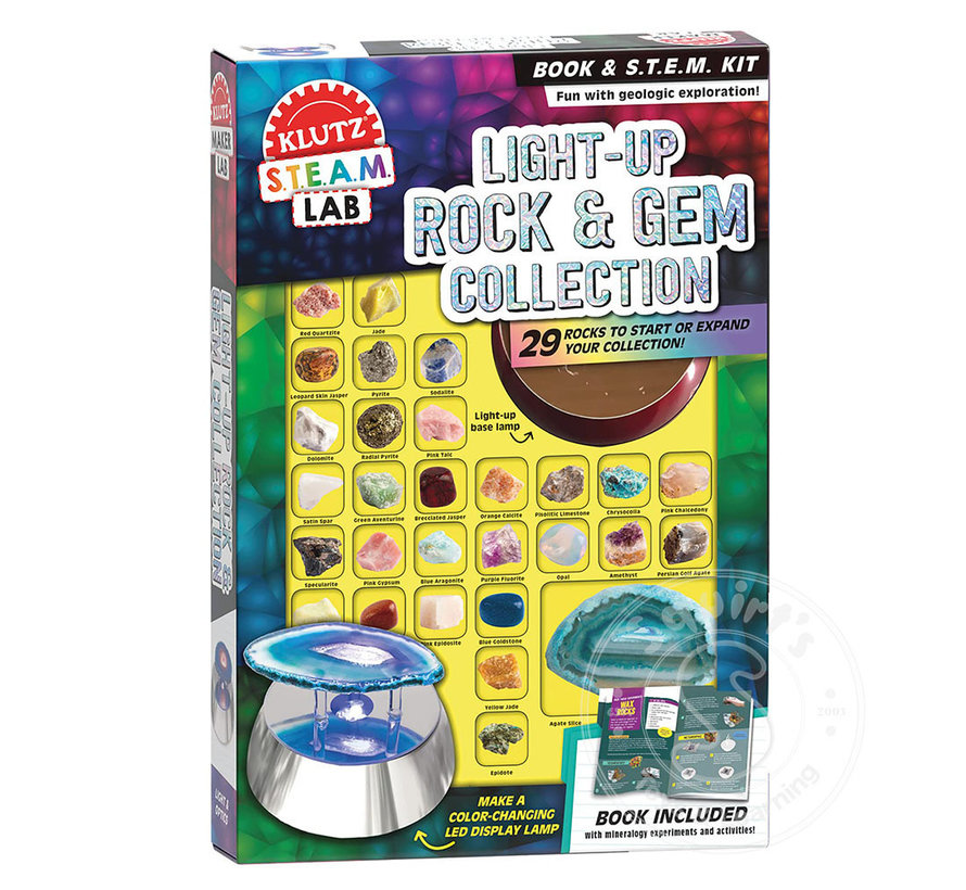 Klutz Steam Lab: Light Up Rocks & Gems Collection