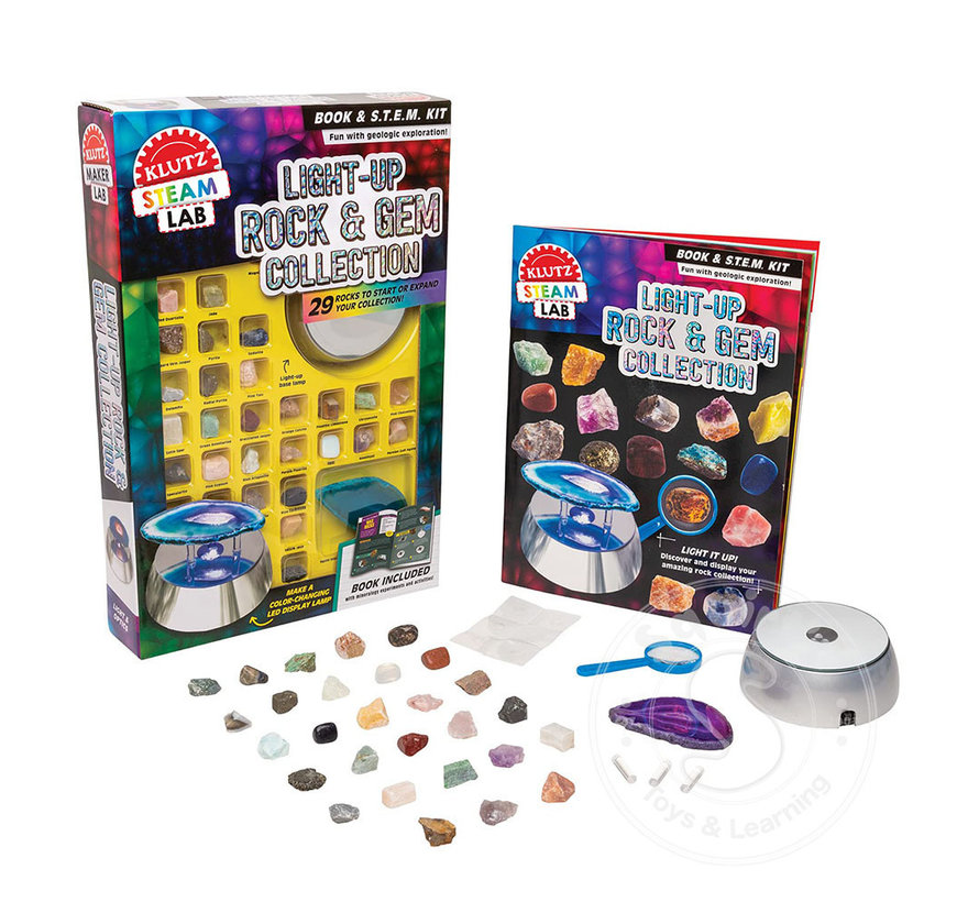 Klutz Steam Lab: Light Up Rocks & Gems Collection