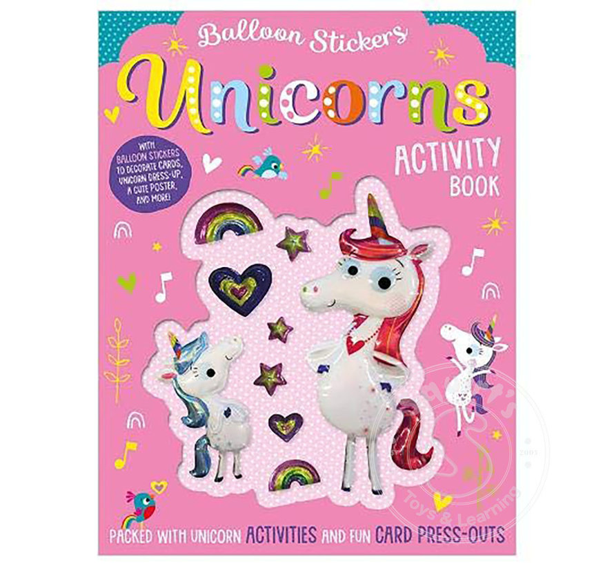 Balloon Stickers Unicorns Activity Book