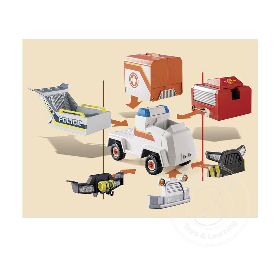 FINAL SALE Playmobil Duck on Call: Ambulance Emergency Vehicle
