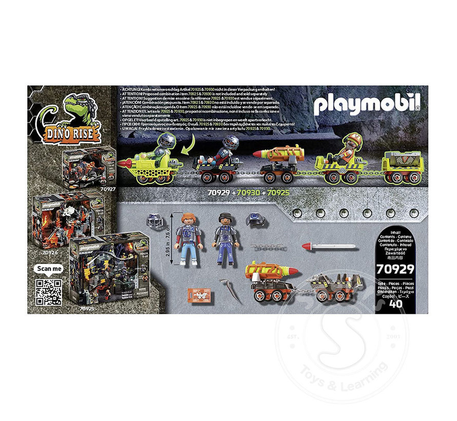 FINAL SALE Playmobil Dino Rise: Dino Mine Missile RETIRED