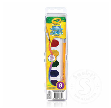 Crayola Crayola 8 Washable Glitter Watercolours