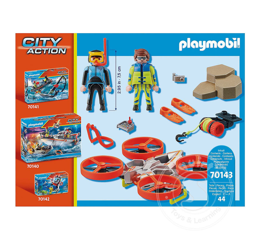 FINAL SALE Playmobil Diver Rescue with Drone