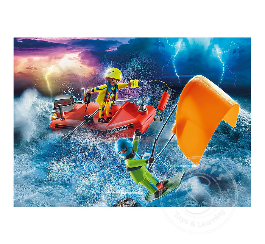 FINAL SALE Playmobil Kitesurfer Rescue with Speedboat