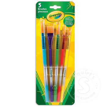 Crayola Crayola 5 Assorted Premium Paint Brushes