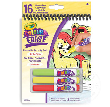 Crayola Crayola Colour & Erase Reusable Activity Pad: Farm Animals