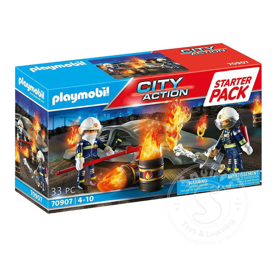 FINAL SALE Playmobil Starter Pack Fire Drill
