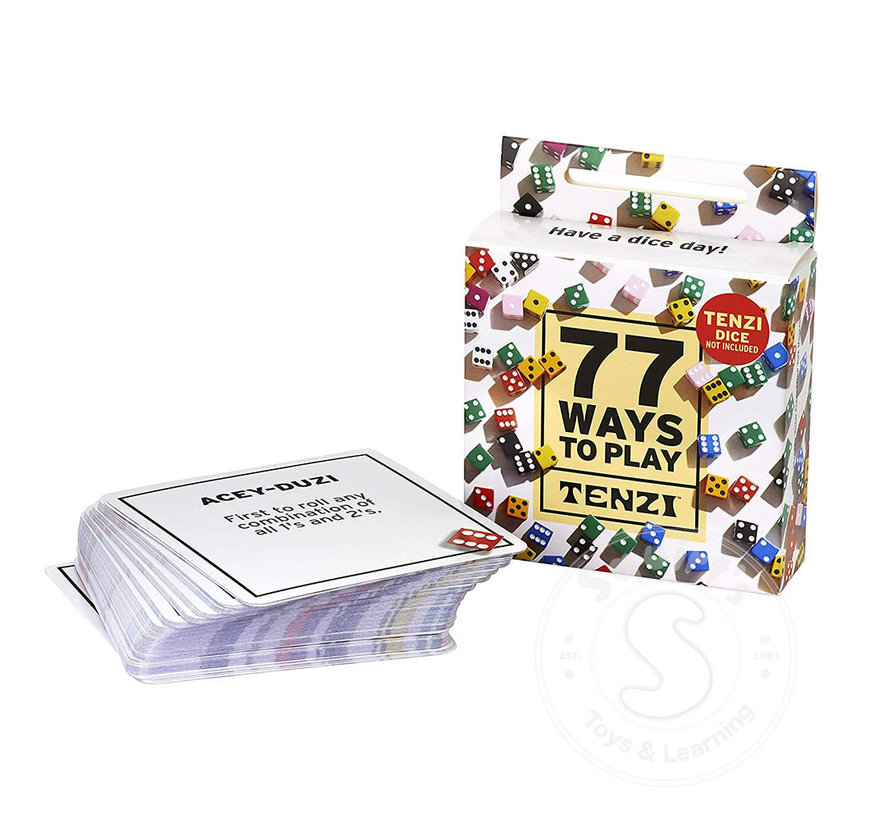 Tenzi 77 Ways to Play Game Cards
