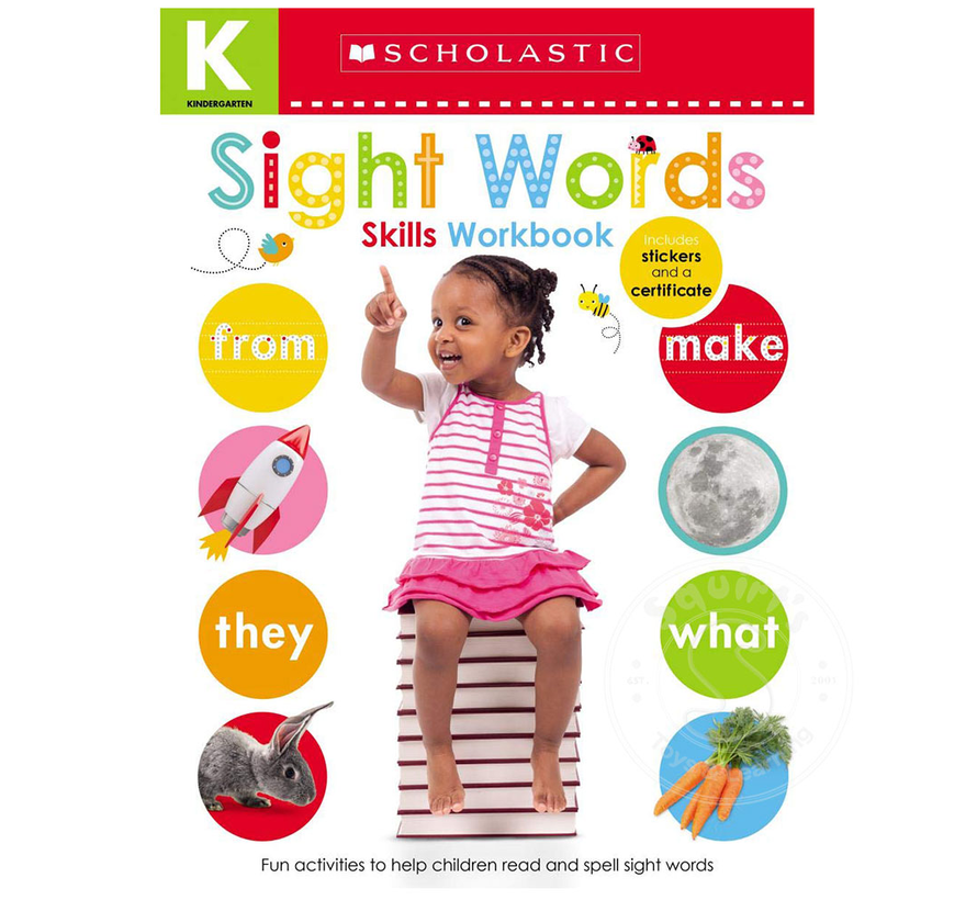 Kindergarten: Sight Words Skills Workbook