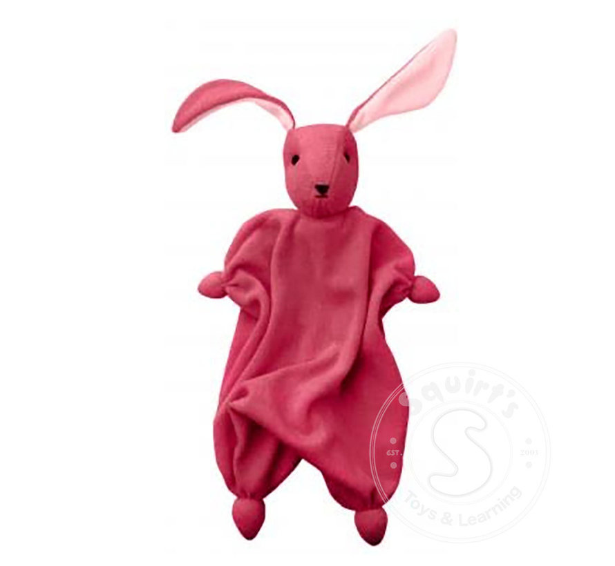 Hoppa Tino Bunny Doll Organic Bright Pink