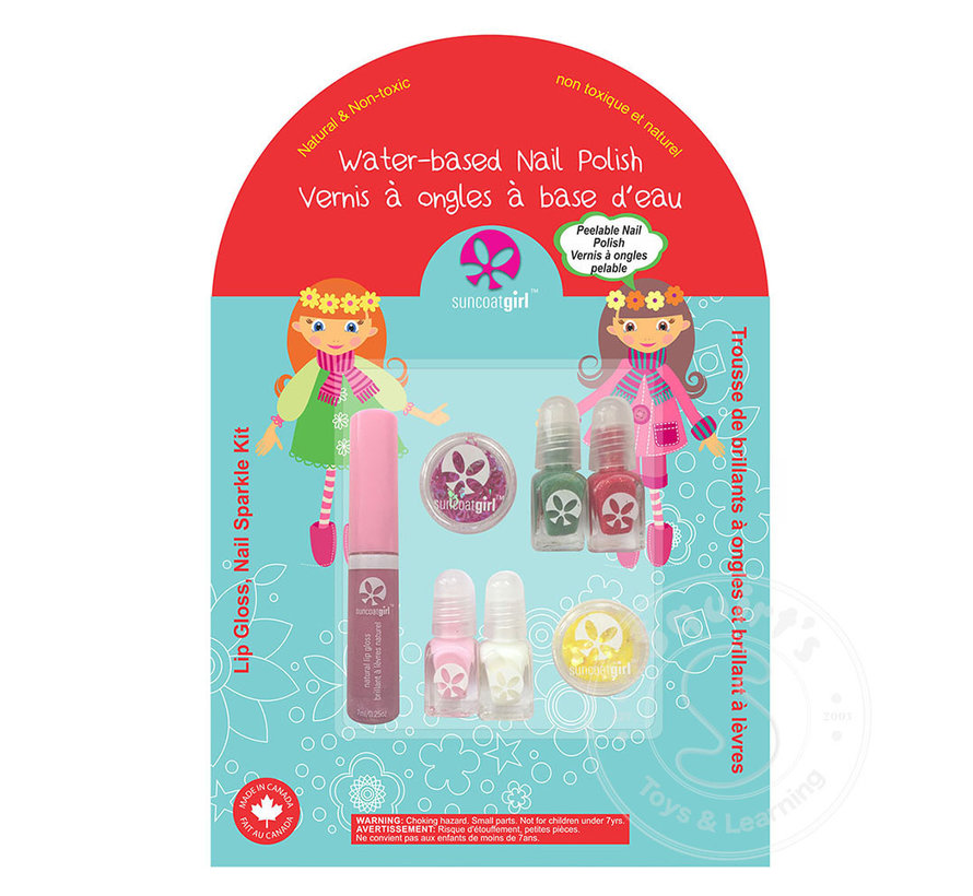 Suncoat Girl Holiday Magic: Peelable Polish & Lip Gloss