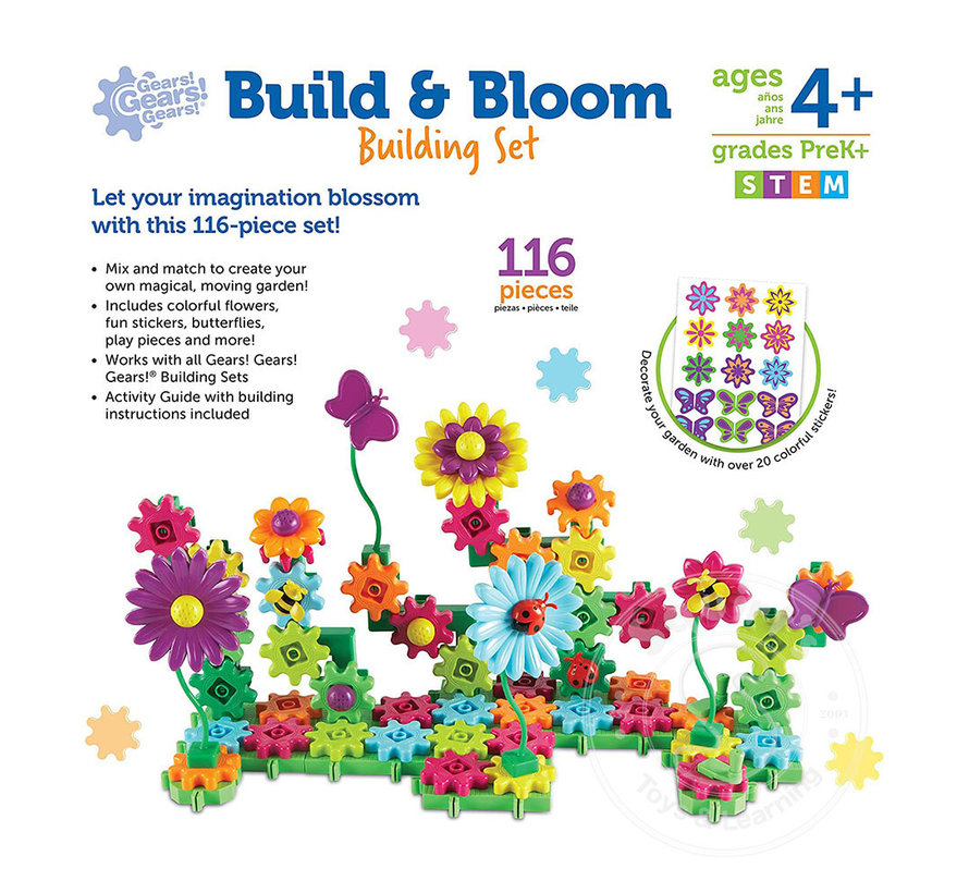 Gears! Gears! Gears! Build & Bloom Building Set