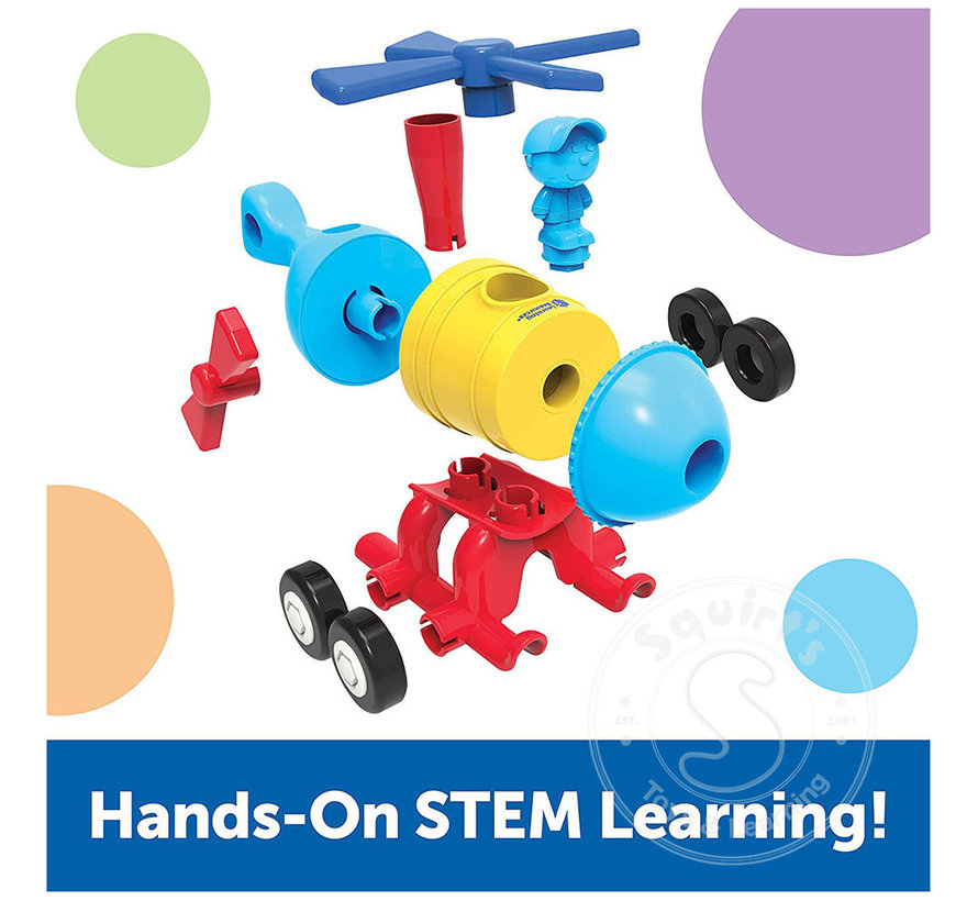 1-2-3 Build It! Rocket-Train-Helicopter