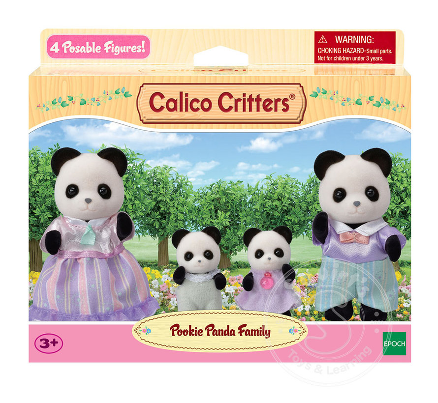 Calico Critters Pookie Panda Bear Family