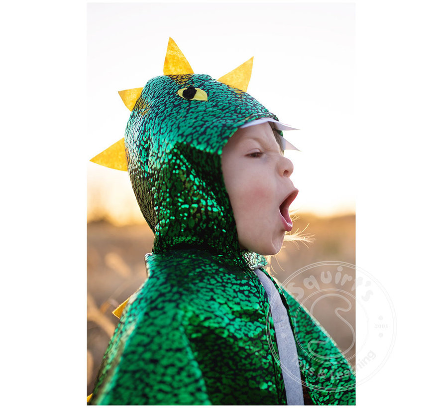 Great Pretenders Dragon Toddler Cape Metalic (Size 2-3)
