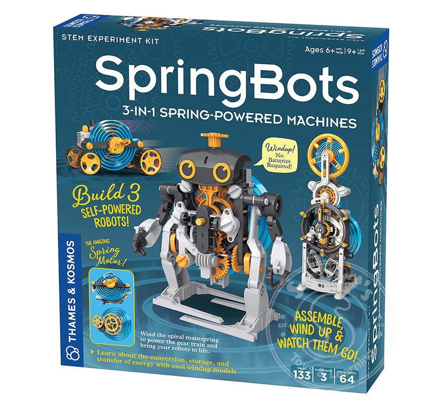 Thames & Kosmos SpringBots: 3-in-1 Spring-Powered Machines