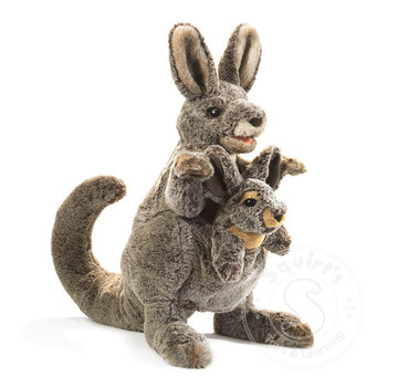 Folkmanis Folkmanis Kangaroo with Joey Puppet