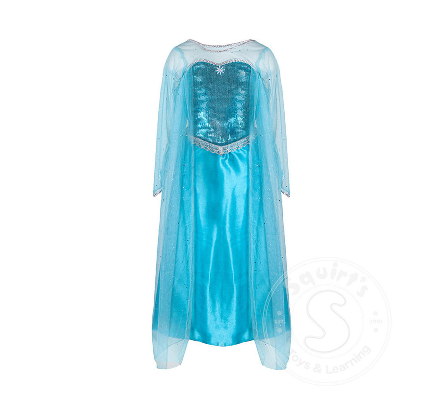 Great Pretenders Ice Crystal Queen Dress with Cape (size 3-4)