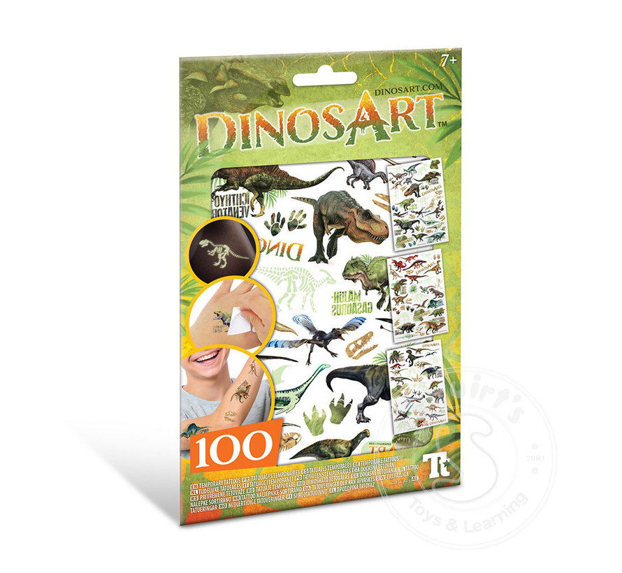 FINAL SALE DinosArt Temporary Tattoos Asst