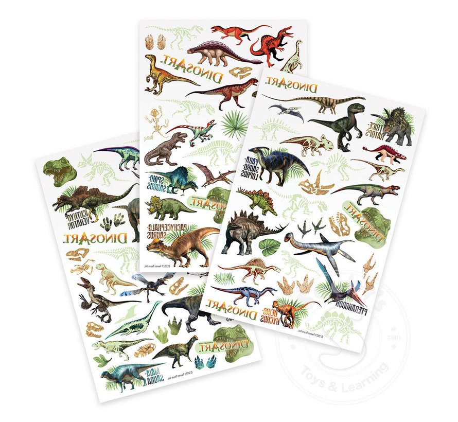 FINAL SALE DinosArt Temporary Tattoos Asst