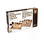 Wooden Backgammon, Chess & Checkers