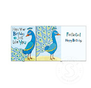 Birthday Peacock Card