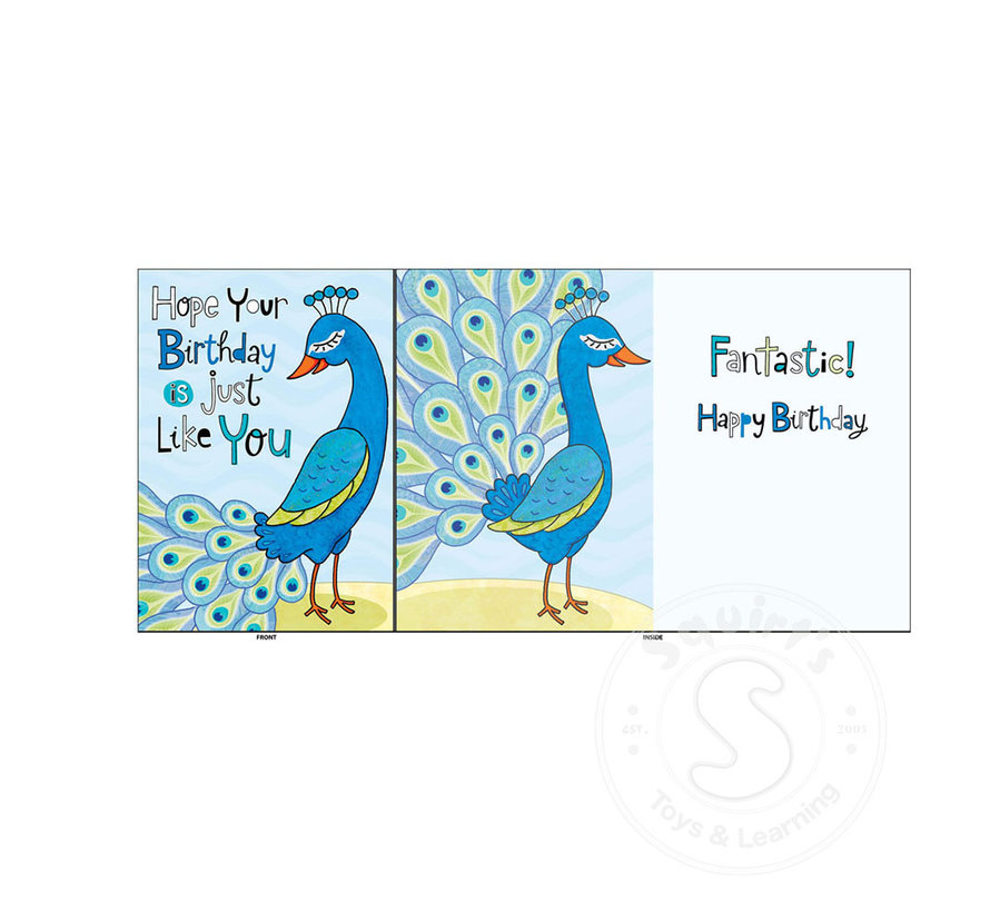 Birthday Peacock Card