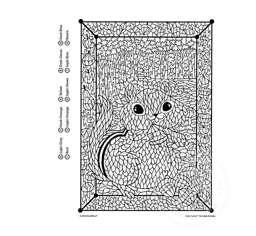 MindWare Color Counts Adorable Animals