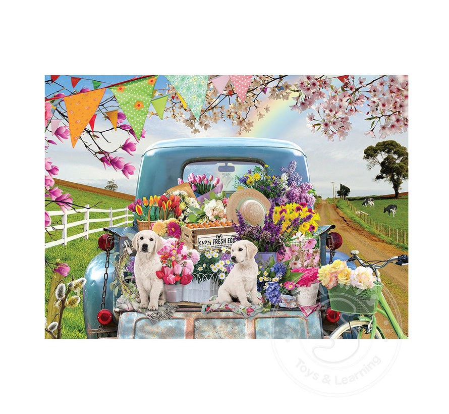 Cobble Hill Country Road Tray Puzzle 35pcs