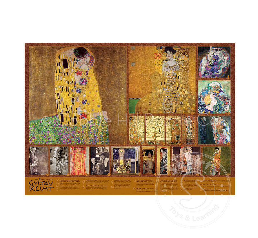 FINAL SALE - Cobble Hill The Golden Age of Klimt Puzzle 1000pcs OLD BOX SIZE