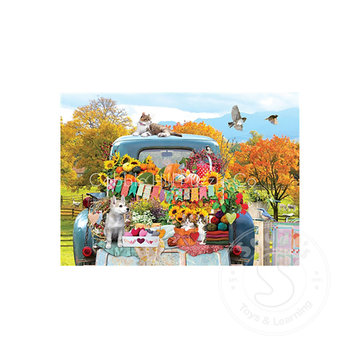 Cobble Hill Puzzles Cobble Hill Country Truck in Autumn Puzzle 500pcs