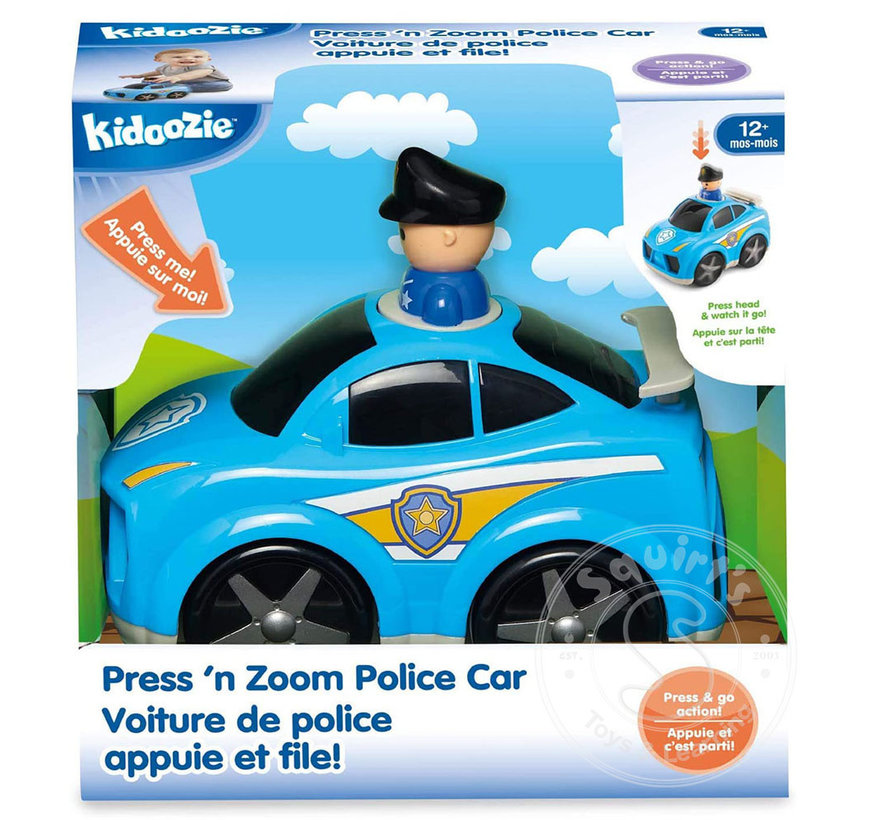 Kidoozie Press ’n Zoom Police Car