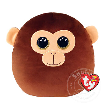 TY TY Squish-A-Boos Dunston (monkey) 14”