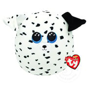 TY TY Squish-A-Boos Fetch White Dog 10”