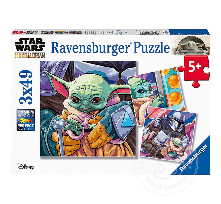 Ravensburger Star Wars: The Mandalorian Grogu Moments Puzzle 3 x 49pcs