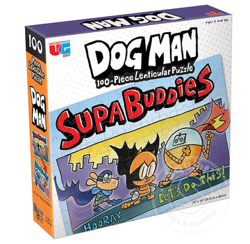 Eurographics University Games DogMan Supa Buddies Lenticular Puzzle 100pcs