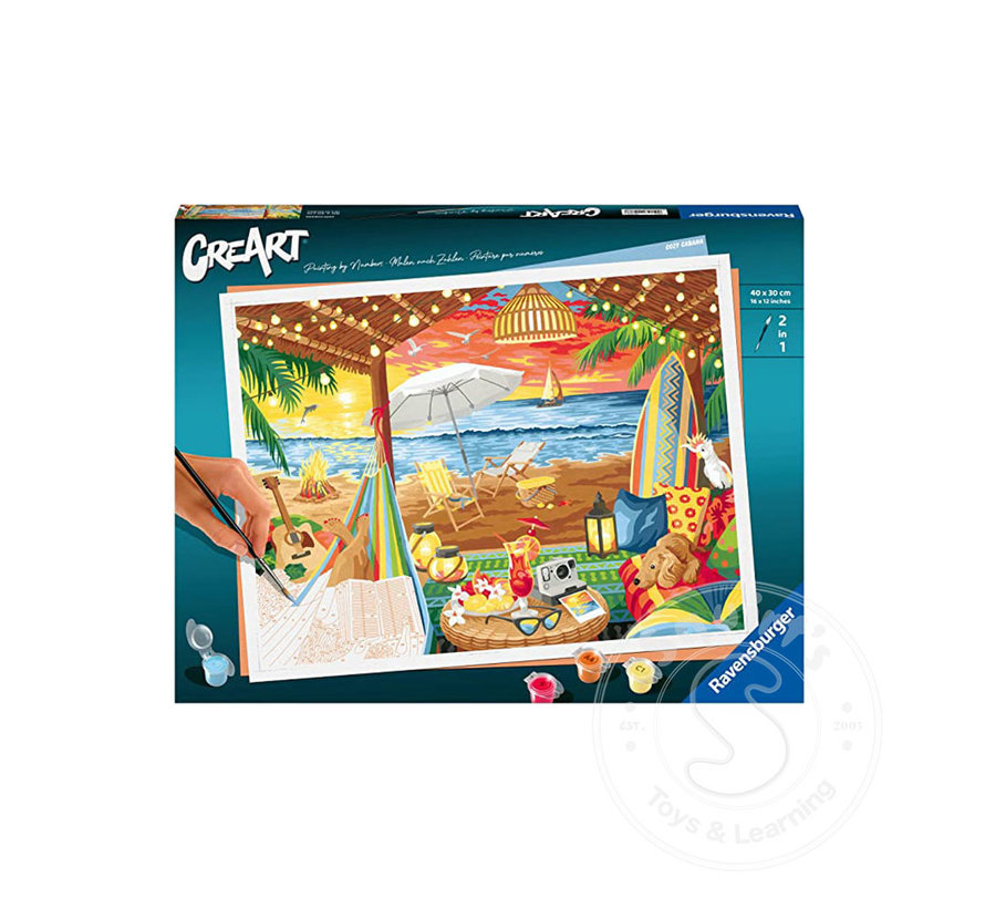 CreArt Paint by Numbers - Cozy Cabana - retired