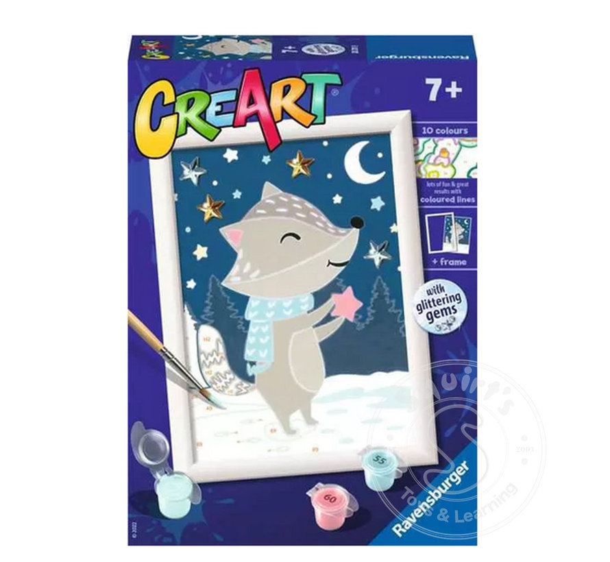 CreArt Paint by Numbers - Cute Badger - retired