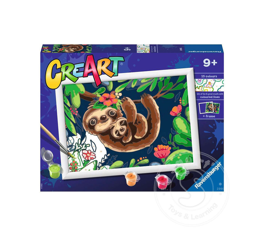 CreArt Paint by Numbers - Sweet Sloths
