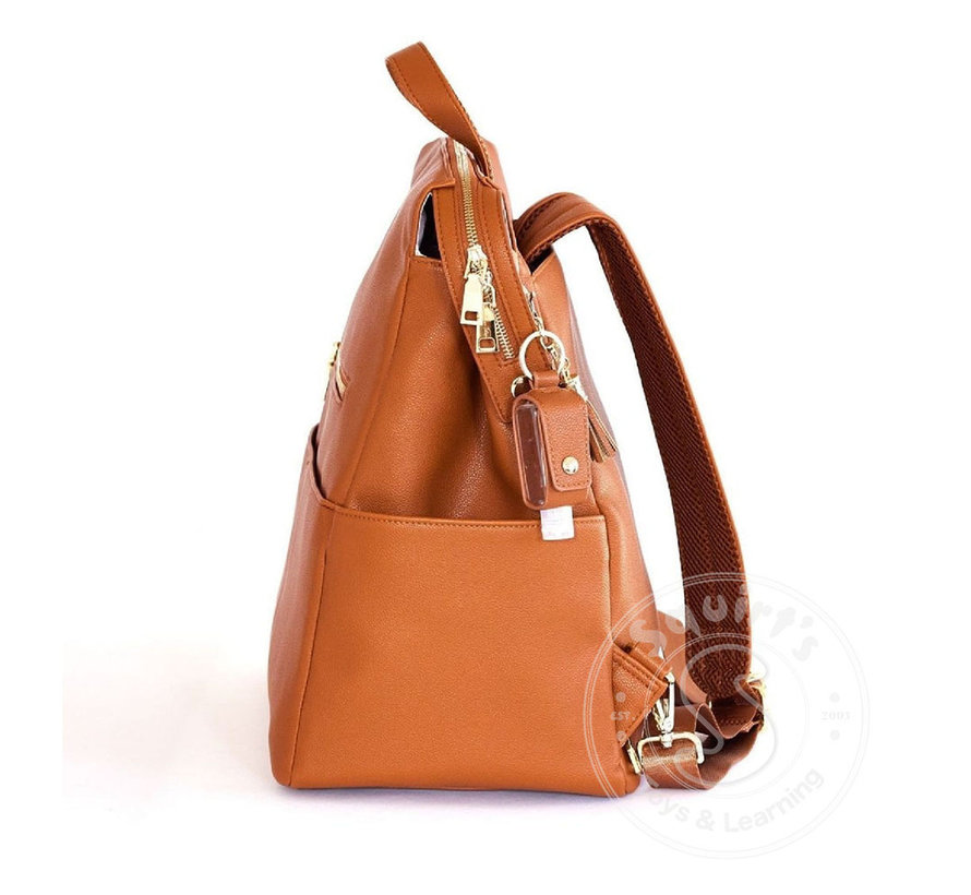 FINAL SALE Mini Totem Cindy Multifunction Bag - Caramel Vegan Leather